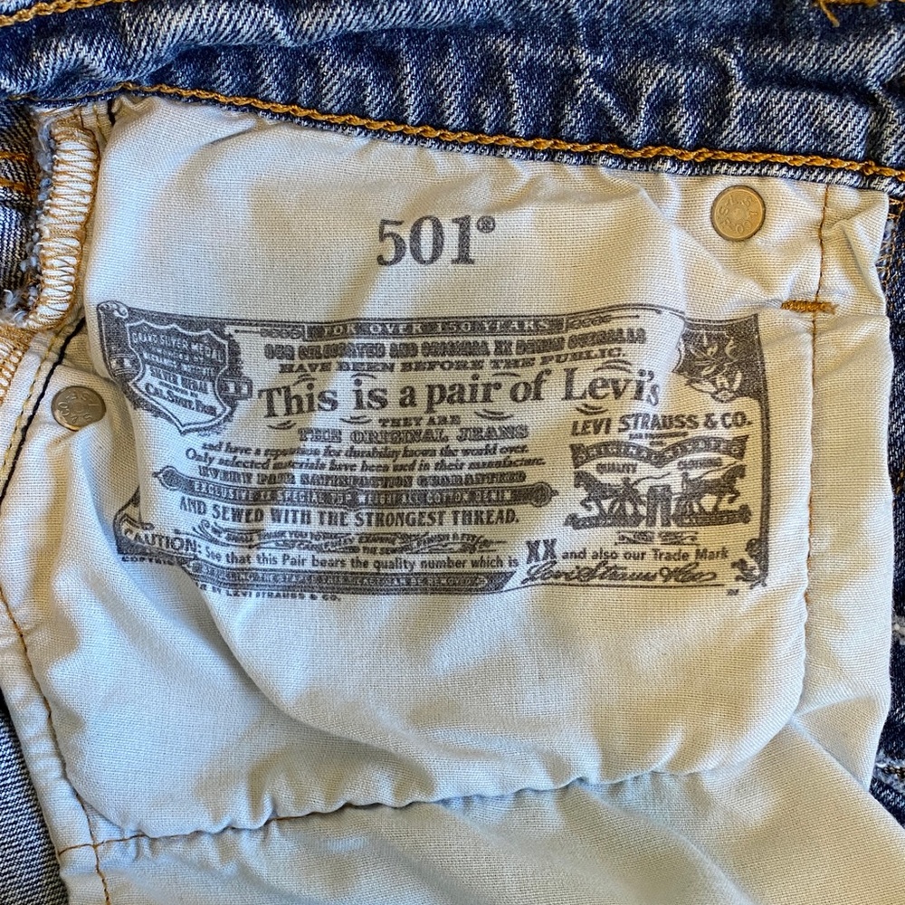Levi 501 Original High Waisted women’s Size 26/30 - Picture 4 of 13